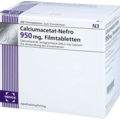 CALCIUMACETAT NEFRO 950 mg Filmtabletten 200 St