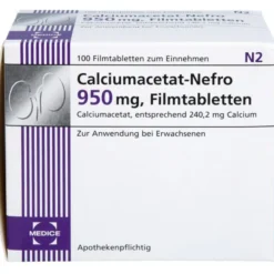 CALCIUMACETAT NEFRO 950 mg Filmtabletten 100 St