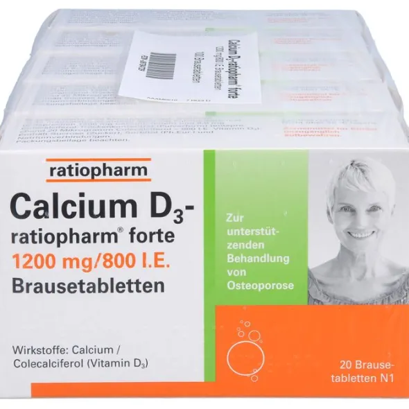 CALCIUM D3-ratiopharm forte Brausetabletten 100 St