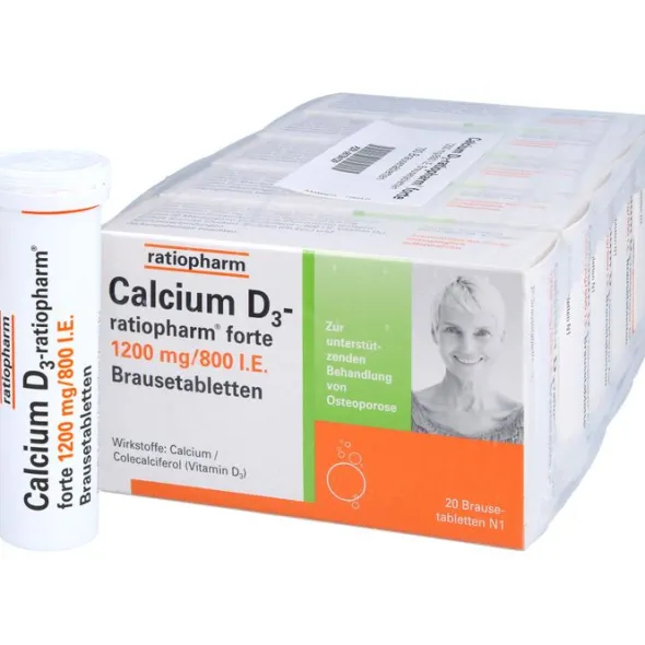 CALCIUM D3-ratiopharm forte Brausetabletten 100 St