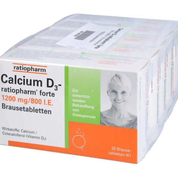 CALCIUM D3-ratiopharm forte Brausetabletten 100 St