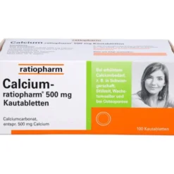 CALCIUM-RATIOPHARM 500 mg Kautabletten 100 St