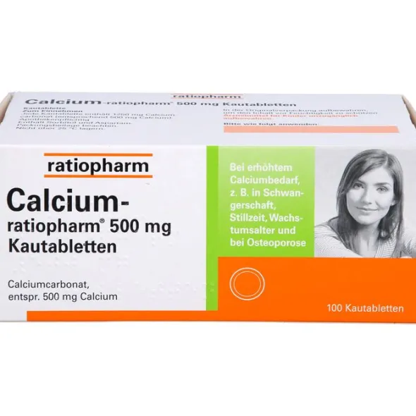 CALCIUM-RATIOPHARM 500 mg Kautabletten 100 St