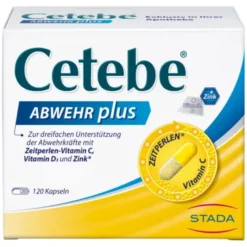 CETEBE ABWEHR plus Vitamin C+Vitamin D3+Zink Kaps. 120 St