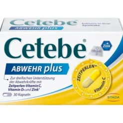 CETEBE ABWEHR plus Vitamin C+Vitamin D3+Zink Kaps. 30 St