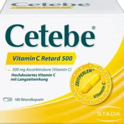 CETEBE Vitamin C Retardkapseln 500 mg 180 St