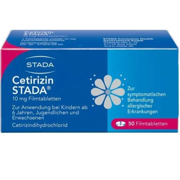 CETIRIZIN STADA 10 mg Filmtabletten 50 St