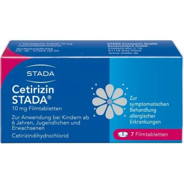 CETIRIZIN STADA 10 mg Filmtabletten 7 St