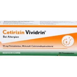 CETIRIZIN Vividrin 10 mg Filmtabletten 20 St