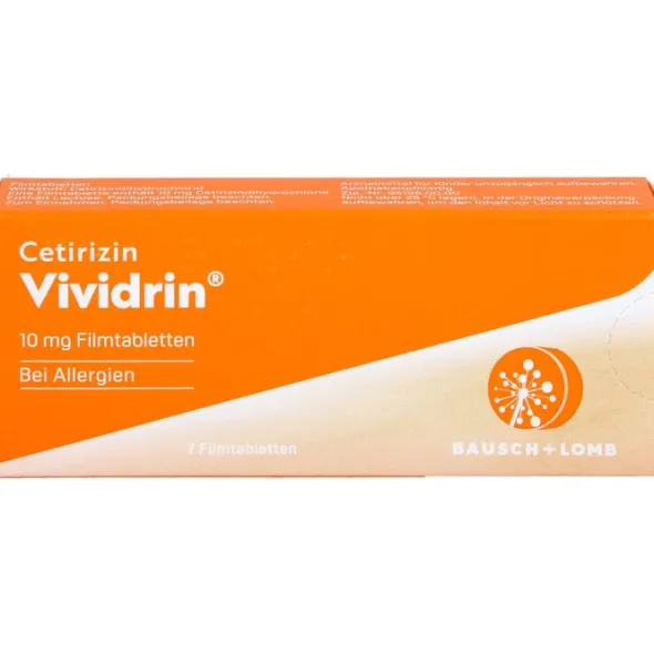 CETIRIZIN Vividrin 10 mg Filmtabletten 7 St