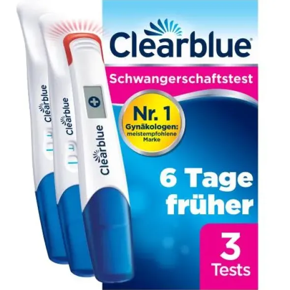 CLEARBLUE Schwangerschaftst.TripleCheck ultra-früh 3 St