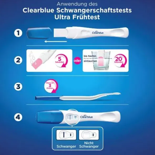 CLEARBLUE Schwangerschaftst.TripleCheck ultra-früh 3 St
