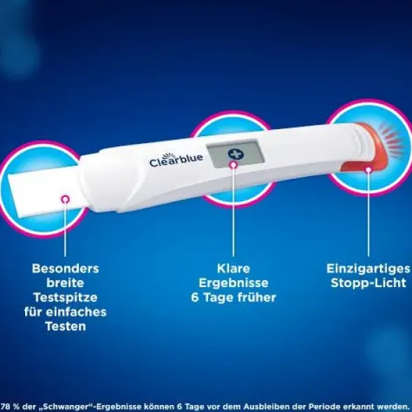 CLEARBLUE Schwangerschaftst.TripleCheck ultra-früh 3 St