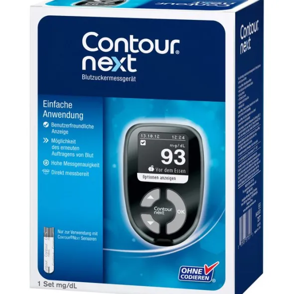 CONTOUR Next Set Blutzuckermessgerät mg/dl 1 St