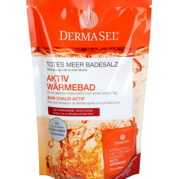 DERMASEL Totes Meer Badesalz+Aktiv Wärme SPA 1 P