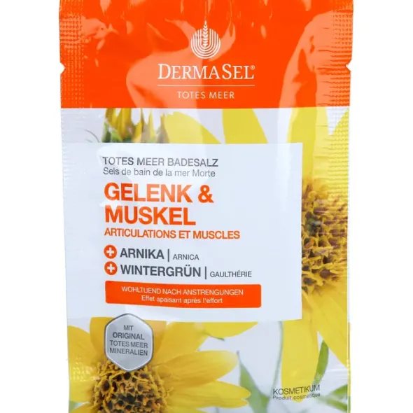 DERMASEL Totes Meer Badesalz Gelenk & Muskel 80 g