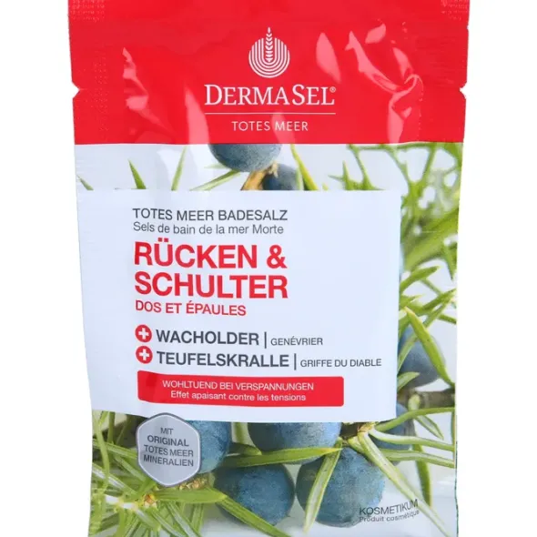 DERMASEL Totes Meer Badesalz Rücken & Schulter 80 g