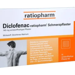 DICLOFENAC-ratiopharm Schmerzpflaster 10 St