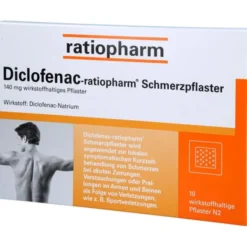 DICLOFENAC-ratiopharm Schmerzpflaster 10 St