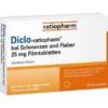 DICLO-RATIOPHARM bei Schmerzen u.Fieber 25 mg FTA 20 St