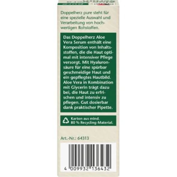 DOPPELHERZ Aloe Vera Serum pure 50 ml
