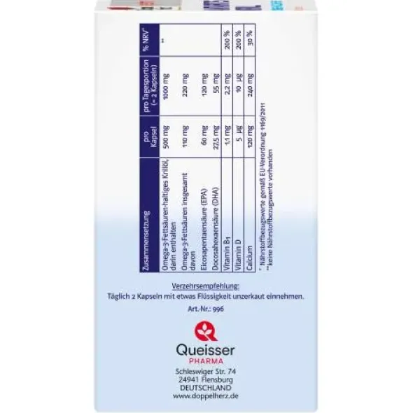 DOPPELHERZ Antarktis Krill system Kapseln 60 St