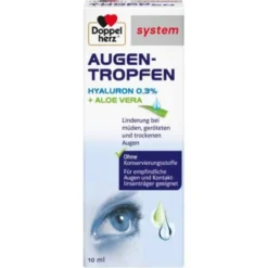 DOPPELHERZ Augen-Tropfen Hyaluron 0,3% system 10 ml