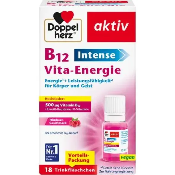 DOPPELHERZ B12 Intense Vita-Energie Trinkfl. 18 St