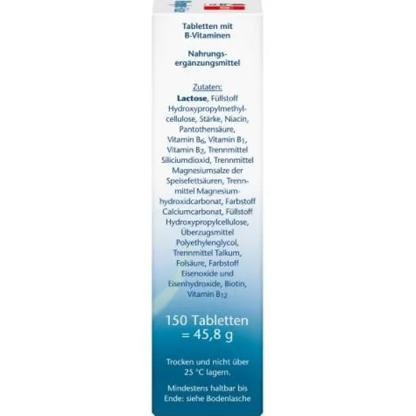 DOPPELHERZ B-Komplex+Folsäure Tabletten 150 St