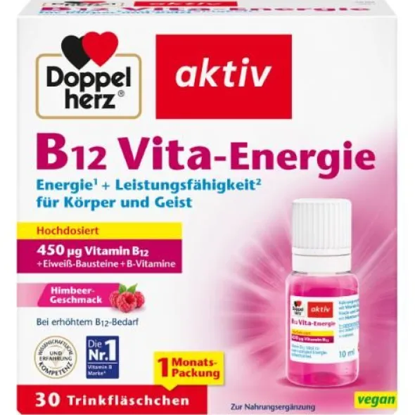 DOPPELHERZ B12 Vita-Energie Trinkampullen 30 St