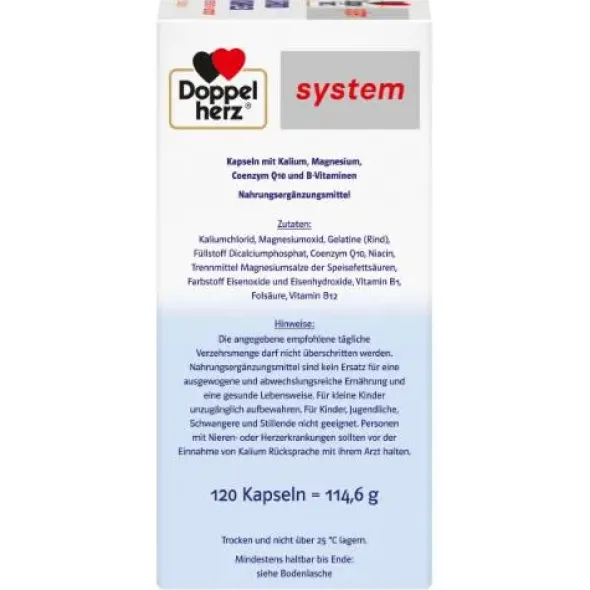 DOPPELHERZ Cardio Komplex system Kapseln 120 St
