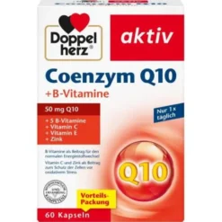 DOPPELHERZ Coenzym Q10+B Vitamine Kapseln 60 St