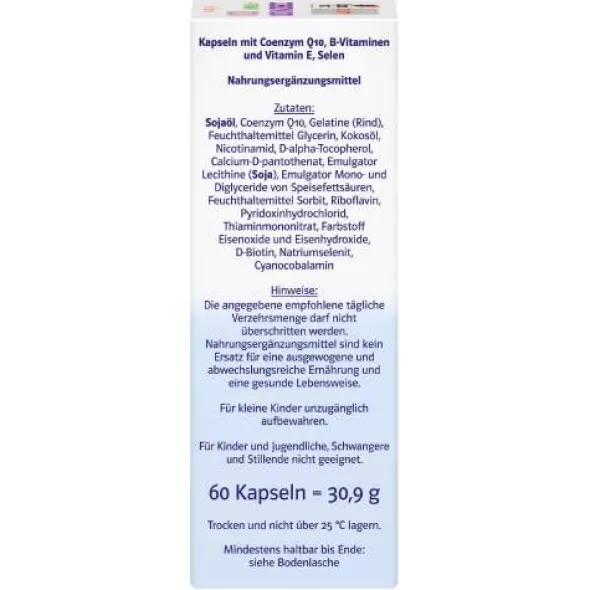 DOPPELHERZ Coenzym Q10 100+Vitamine system Kapseln 60 St
