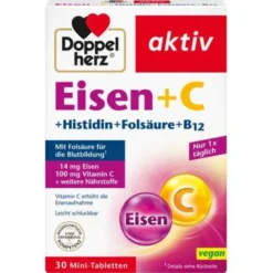 DOPPELHERZ Eisen+Vit.C+L-Histidin Tabletten 30 St