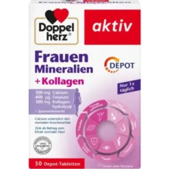 DOPPELHERZ Frauen Mineralien+Kollagen Depot Tabl. 30 St