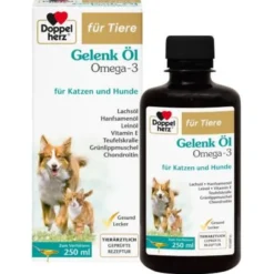 DOPPELHERZ für Tiere Gelenk Öl f.Hunde/Katzen 250 ml