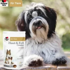 DOPPELHERZ für Tiere Haut&Fell Compl.Chews f.Hunde 60 St