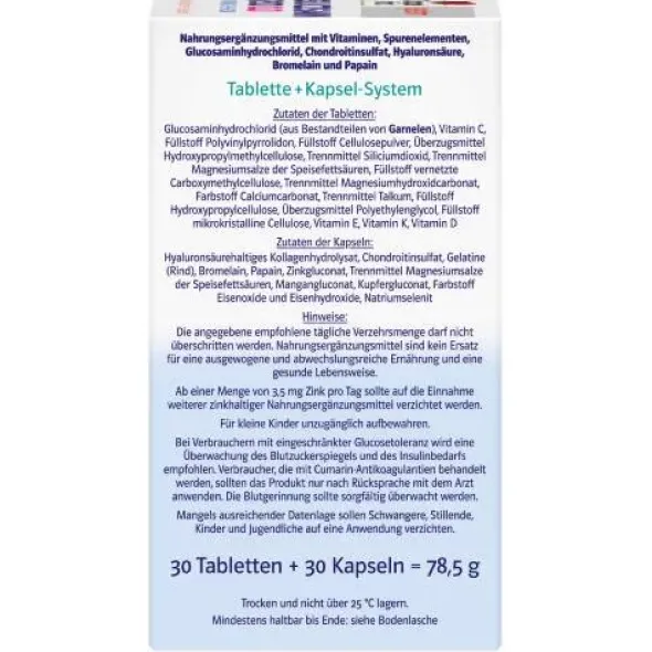 DOPPELHERZ Glucosamin 1200 Duo system Kombipackung 60 St