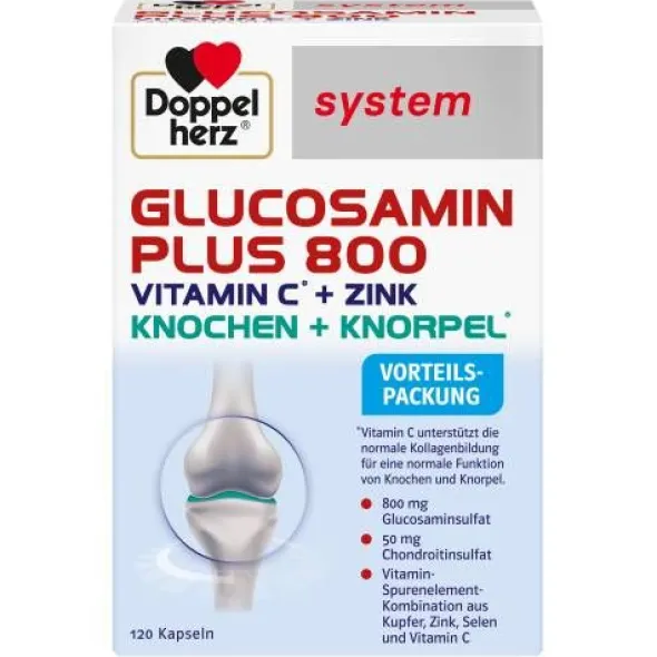 DOPPELHERZ Glucosamin Plus 800 system Kapseln 120 St
