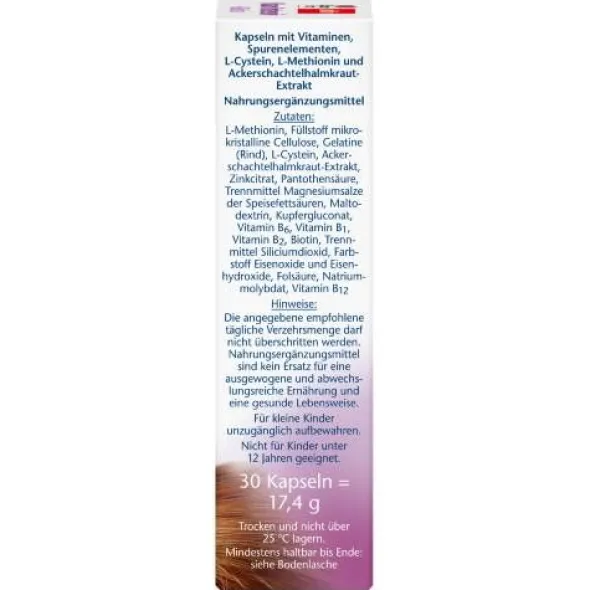 DOPPELHERZ Haar Intensiv+Biotin Kapseln 30 St