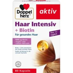 DOPPELHERZ Haar Intensiv+Biotin Kapseln 80 St