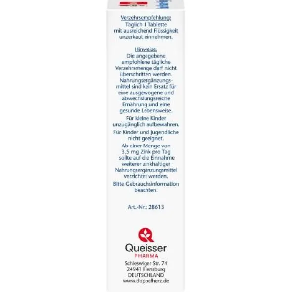 DOPPELHERZ Haut+Haare+Nägel Tabletten 60 St