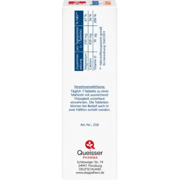 DOPPELHERZ Magnesium+Calcium+D3 Tabletten 40 St
