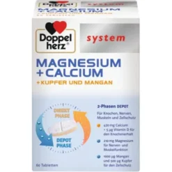 DOPPELHERZ Magnesium+Calc.+Kupfer+Mangan syst.Tab. 60 St