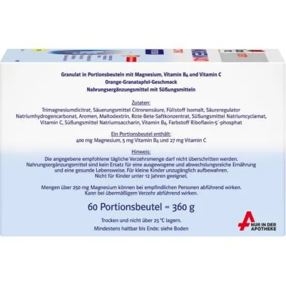 DOPPELHERZ Magnesium 400 Citrat system Granulat 60 St