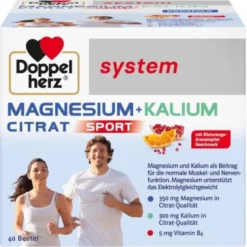DOPPELHERZ Magnesium+Kalium Citrat system Granulat 40 St