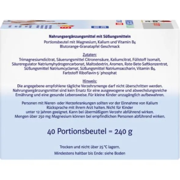 DOPPELHERZ Magnesium+Kalium Citrat system Granulat 40 St