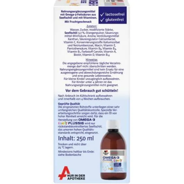 DOPPELHERZ Omega-3 flüssig family system 250 ml