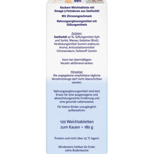DOPPELHERZ Omega-3 Gel-Tabs family system 120 St