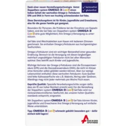 DOPPELHERZ Omega-3 Gel-Tabs family system 120 St